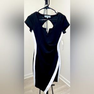 Black and white Asymmetrical Dress